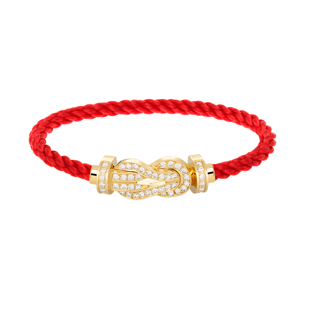 [Raffine]CHANCE LARGE 8 FIGURE BUCKLE FULLDIAMOND BRACELET GOLD