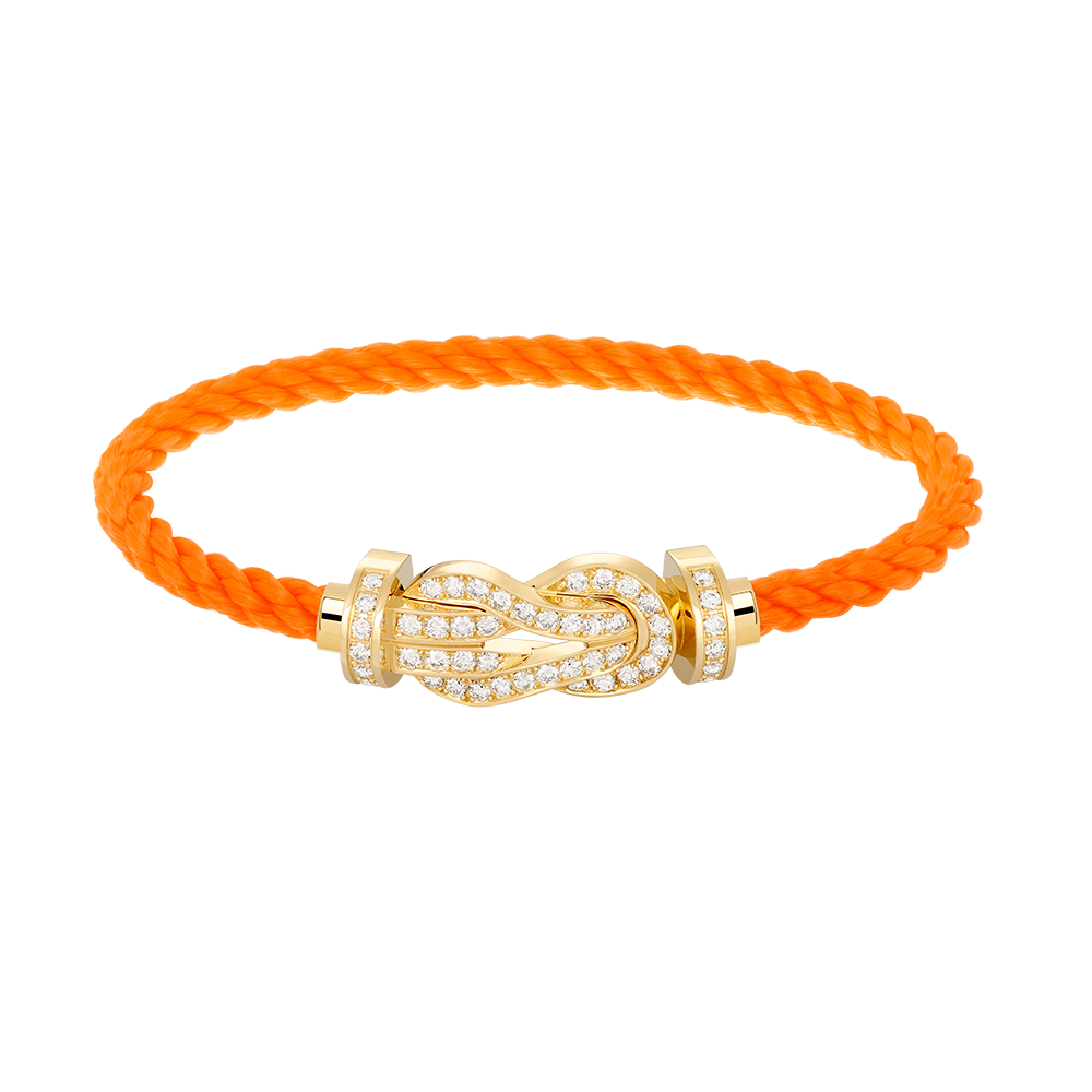 [Raffine]CHANCE LARGE 8 FIGURE BUCKLE FULLDIAMOND BRACELET GOLD