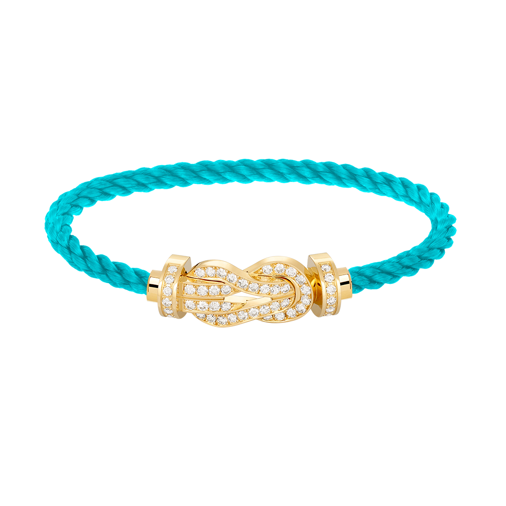 [Raffine]CHANCE LARGE 8 FIGURE BUCKLE FULLDIAMOND BRACELET GOLD