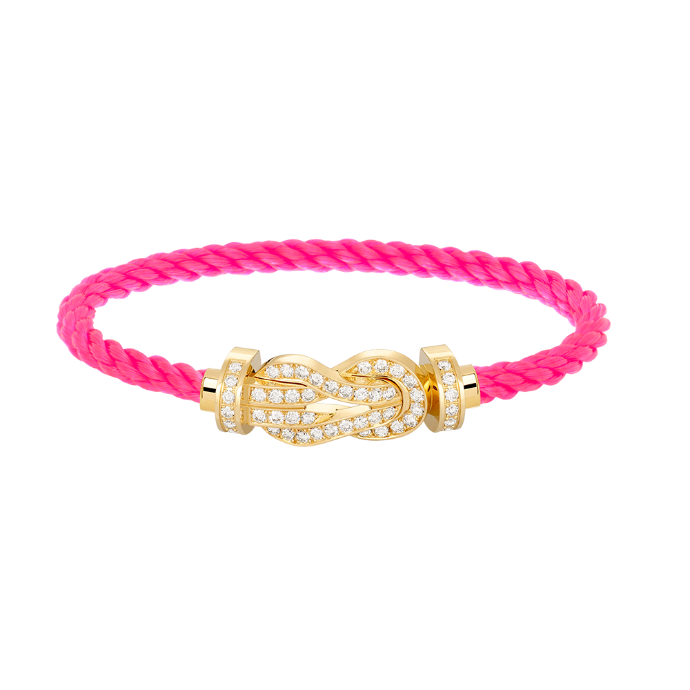 [Raffine]CHANCE LARGE 8 FIGURE BUCKLE FULLDIAMOND BRACELET GOLD