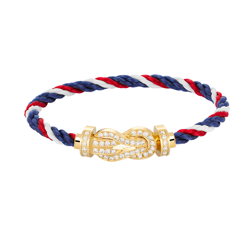 [Raffine]CHANCE LARGE 8 FIGURE BUCKLE FULLDIAMOND BRACELET GOLD