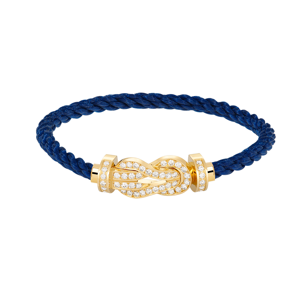 [Raffine]CHANCE LARGE 8 FIGURE BUCKLE FULLDIAMOND BRACELET GOLD