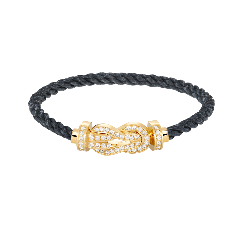 [Raffine]CHANCE LARGE 8 FIGURE BUCKLE FULLDIAMOND BRACELET GOLD