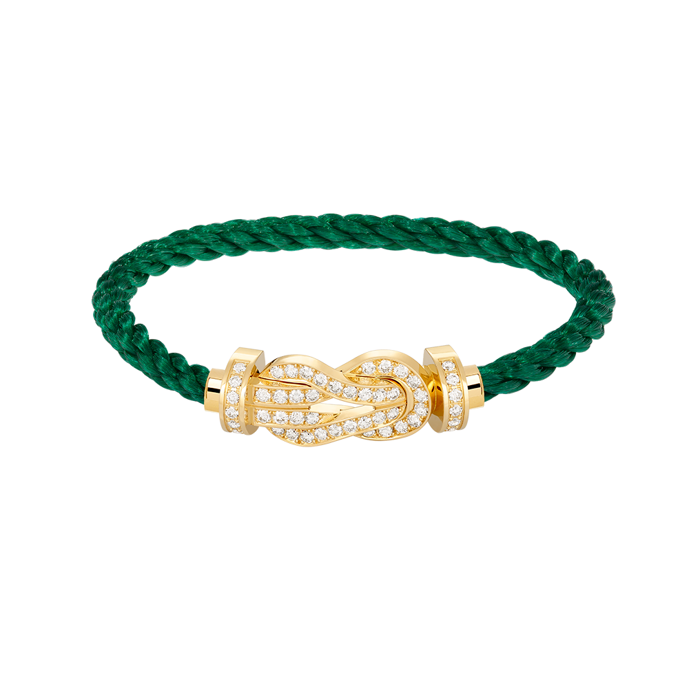 [Raffine]CHANCE LARGE 8 FIGURE BUCKLE FULLDIAMOND BRACELET GOLD