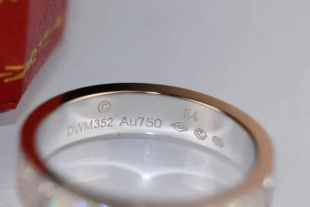 [Raffine]LOVE RING 3.6MM DIAMOND PAVED
