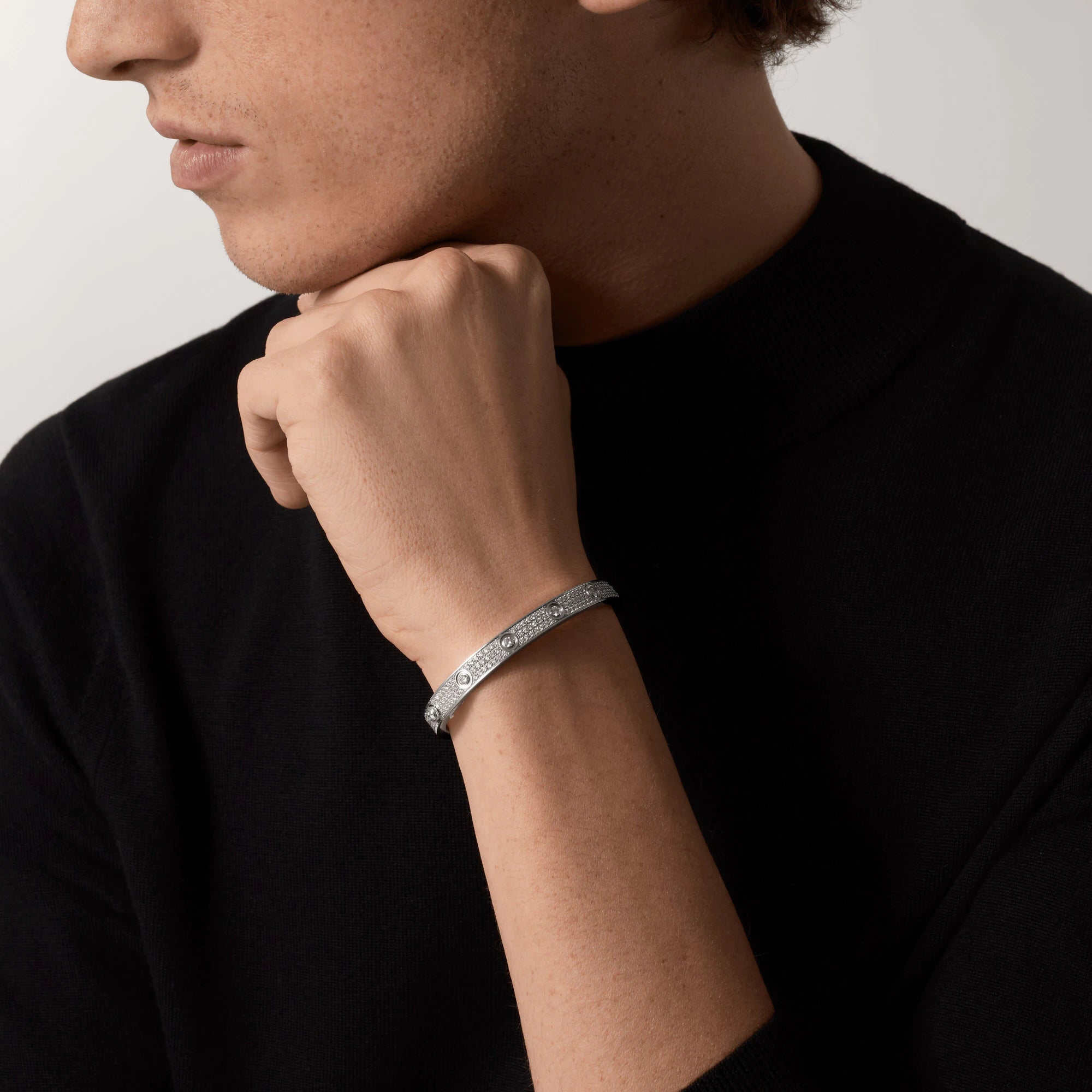 [Raffine]LOVE BRACELET 6.1MM DIAMOND-PAVED 10 BIG DIAMONDS