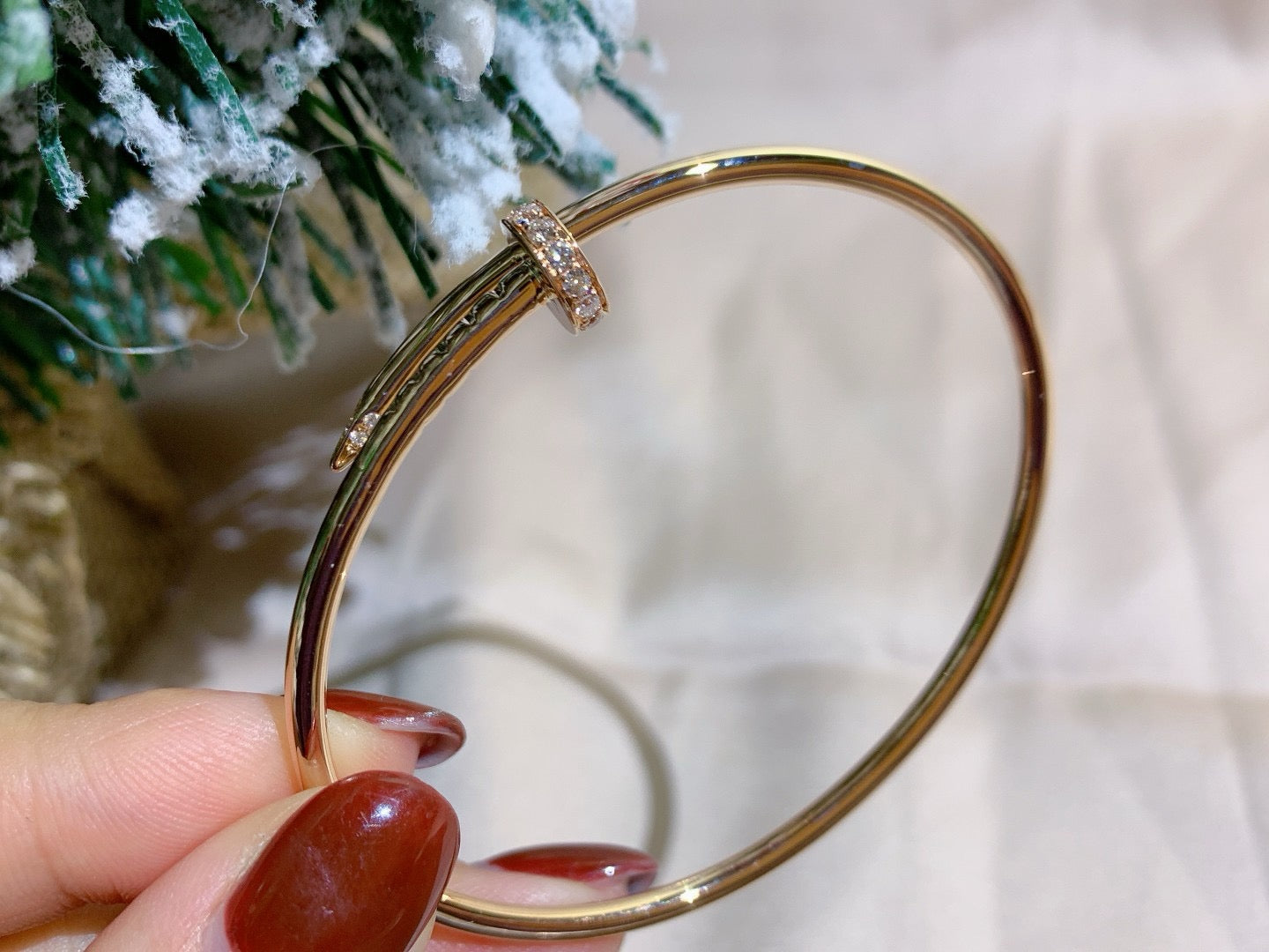 [Raffine]JUSTE BRACELET 2.5MM DIAMONDS