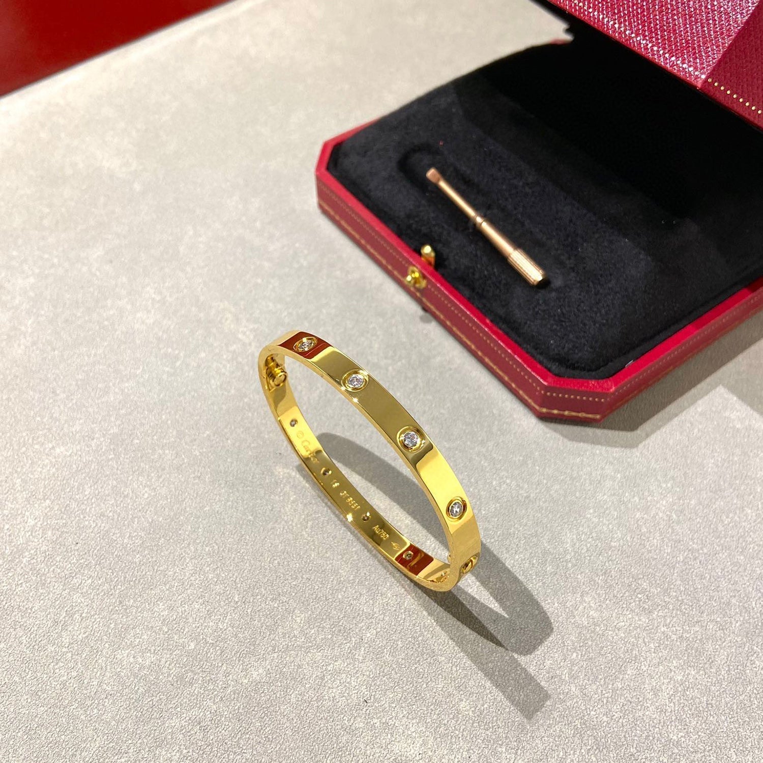 [Raffine]LOVE BRACELET 6.1MM 10 DIAMONDS