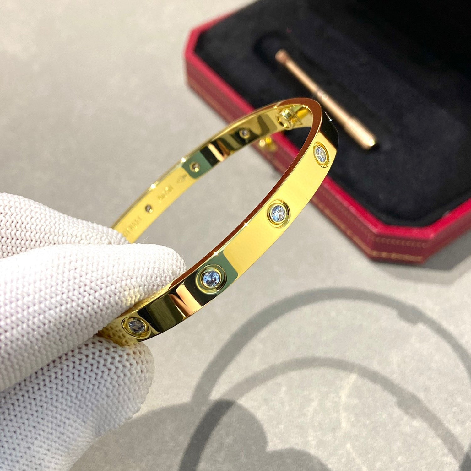 [Raffine]LOVE BRACELET 6.1MM 10 DIAMONDS
