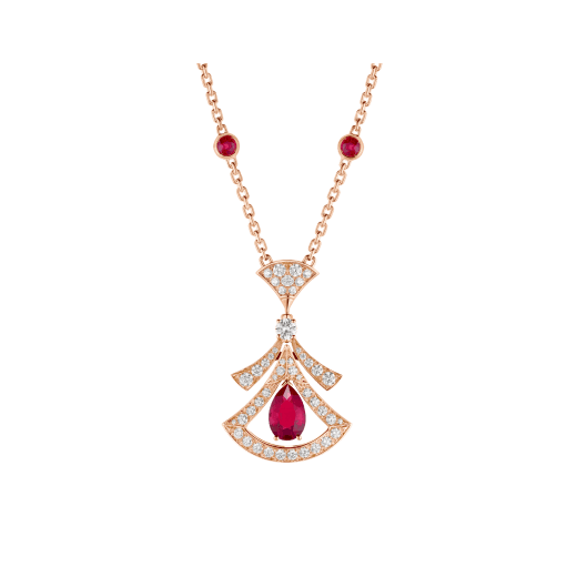 [Raffine]DREAM NECKLACE CARNELIAN DIAMOND PINK GOLD